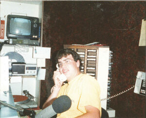 Me at WARD-AM in what we called Pittston but was actually 83 Foote Ave., Duryea.