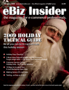 Cover of the July / August 2009 Issue of eBiz Insider Magazine 