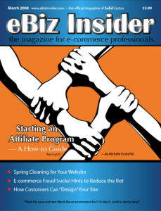 Cover of the March 2008 Issue of eBiz Insider Magazine 
