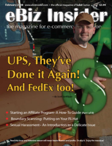 Cover of the February 2008 Issue of eBiz Insider Magazine 