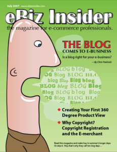 Cover of the July 2007 Issue of eBiz Insider Magazine 