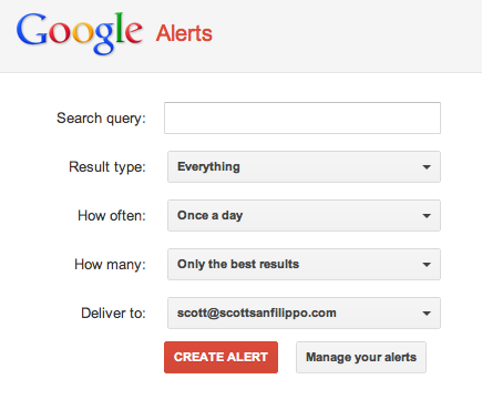 Screen Shot 2012-08-08 at 2.35.41 PM This is how simple it is to create a Google Alert