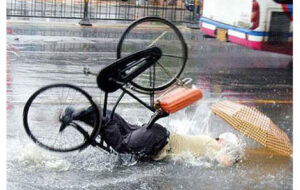 bicycle-accident-flooded-road