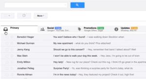 Gmail's new layout