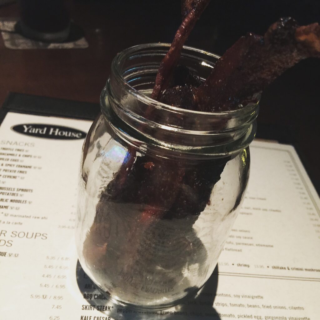 Bacon and Beef Jerky from Yard House in Boca Raton