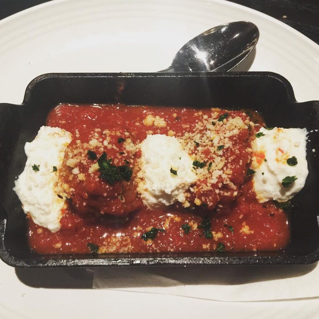 Meatballs and Ricotta from Carrabbas Italian Grill