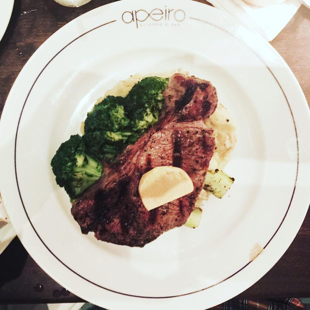 Prime Delmonico Steak from Apeiro in Delray Beach