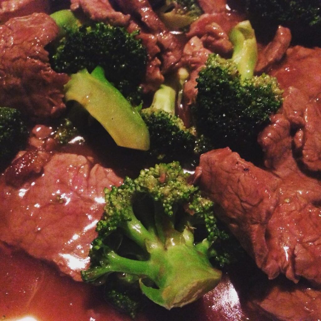 Beef and Broccoli from echo Palm Beach