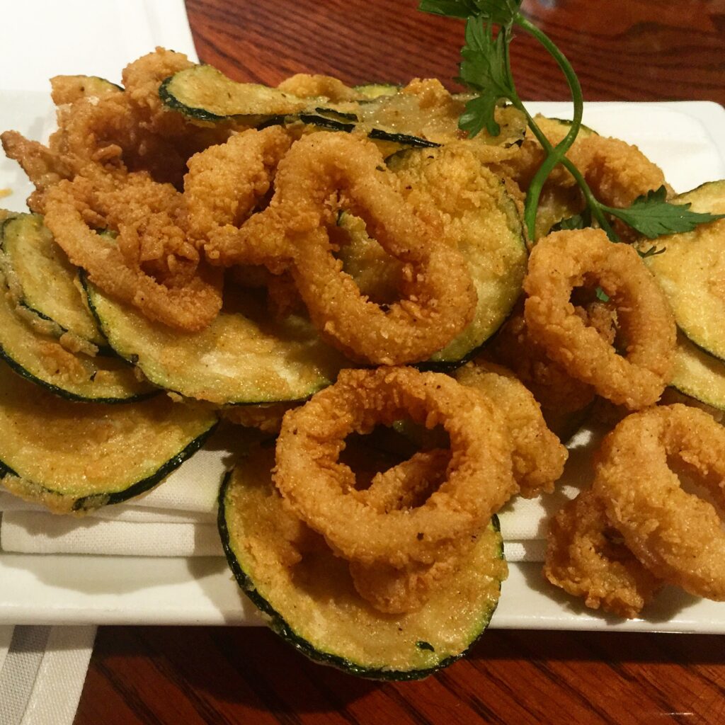 Crispy Calamari and Zucchini from Max's Grille in Boca Raton