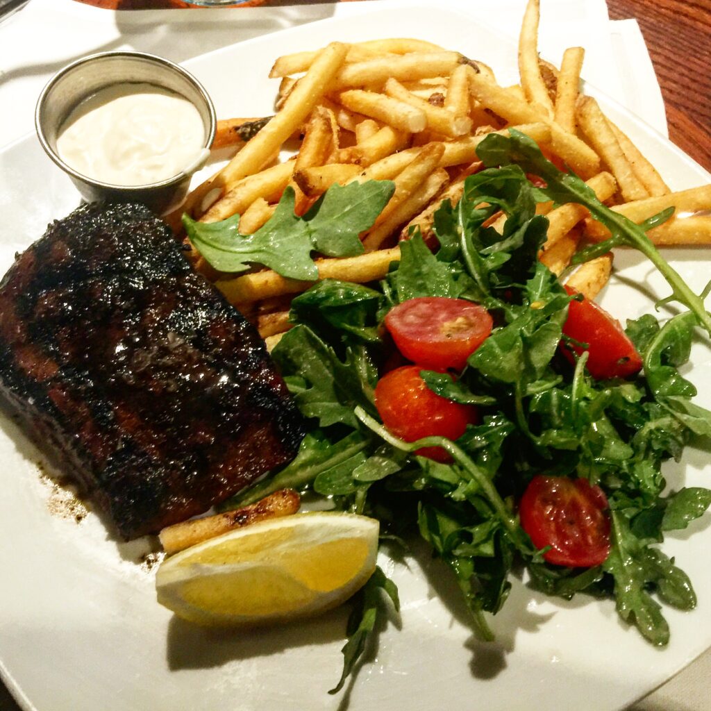 Flat Iron Steak from Max's Grille in Boca Raton