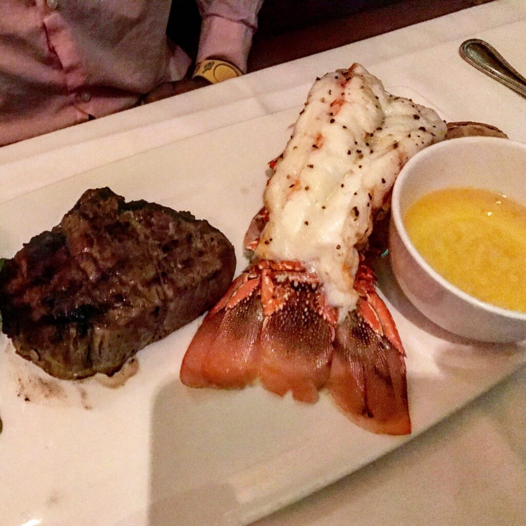 Filet Mignon and Lobster Tail from The Capital Grille