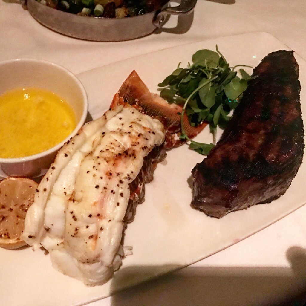 New York Strip and Lobster Tail from The Capital Grille