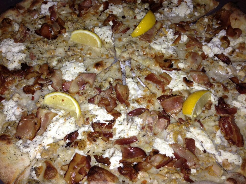 White Clam Pizza from Nick's New Haven Pizza in Boca Raton and Coral Springs