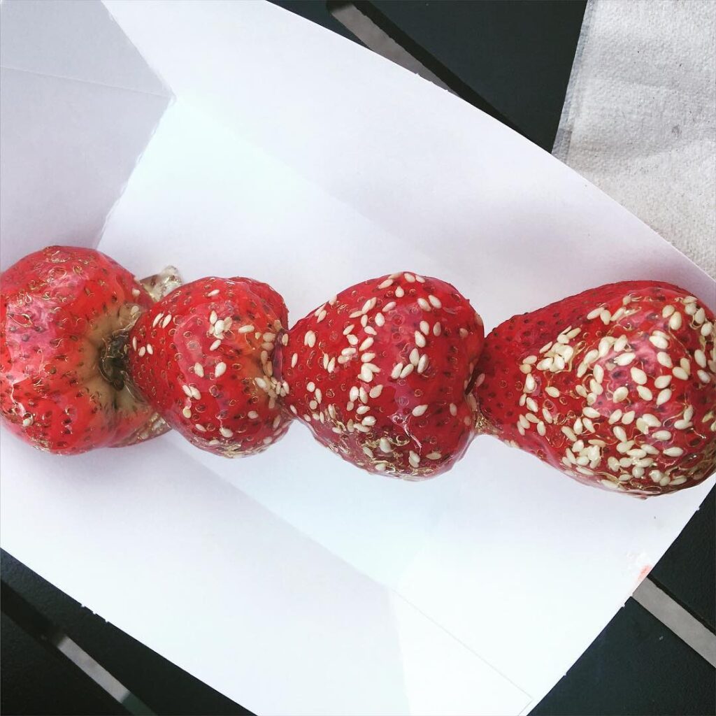 Beijing-style Candied Strawberries from the International Flower & Garden Festival at Epcot