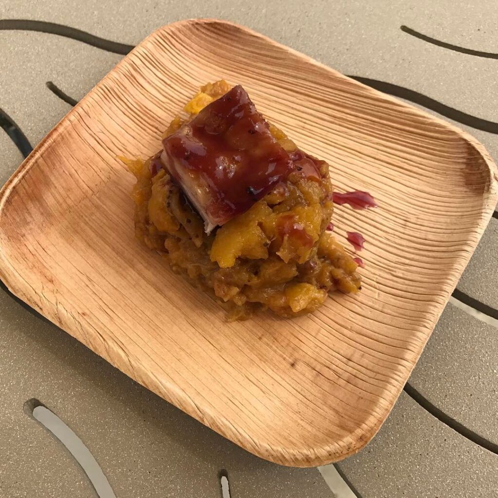 Pork Belly with a Sweet Plantain Mash from the Seven Seas Food Festival at SeaWorld in Orlando