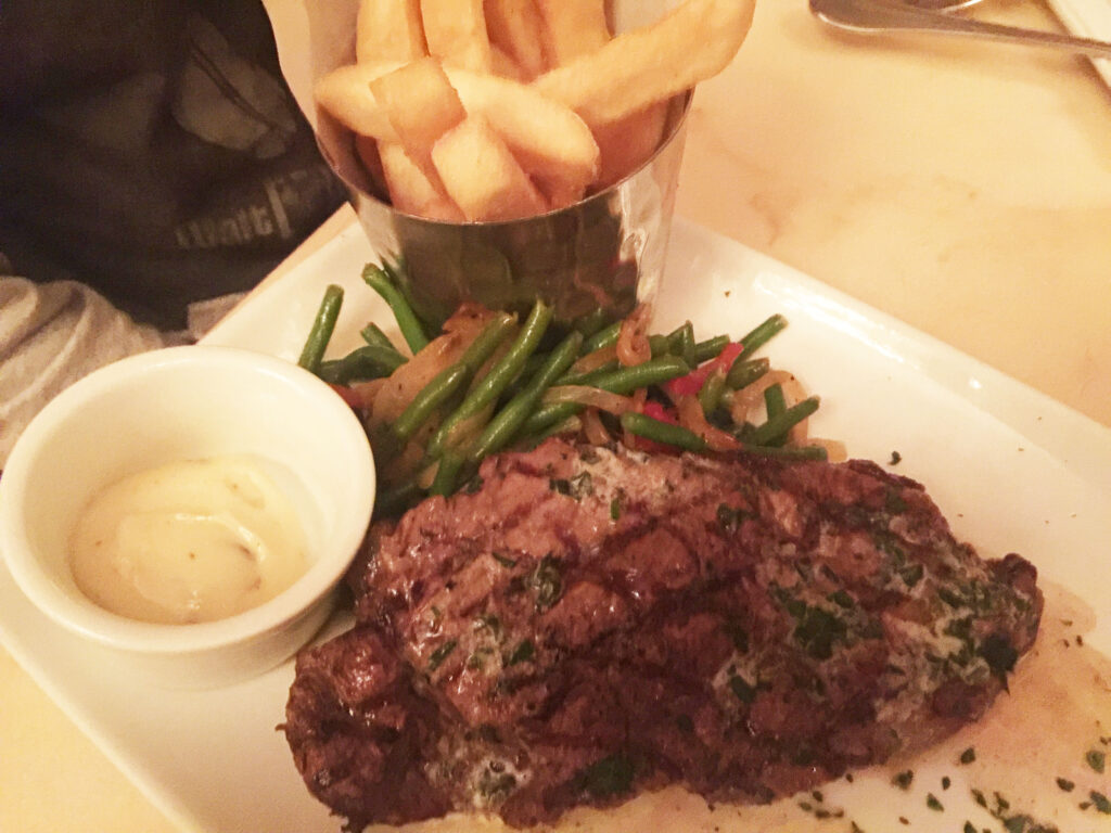 New York Strip and Fries from Be Our Guest in Disney's Magic Kingdom in Orlando