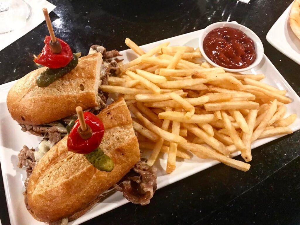 French Dip from the Steakhouse 55 Lounge inside the Disneyland Hotel in Anaheim, CA