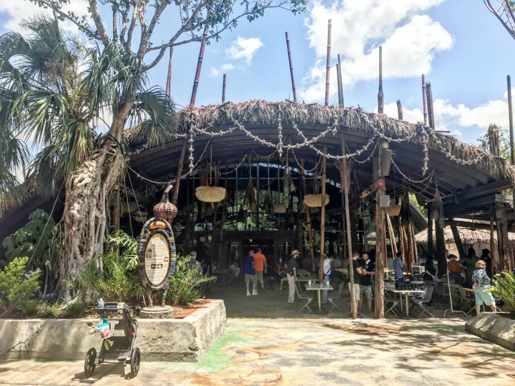 Satu'li Canteen, a fast casual mess hall restaurant, inside Pandora - The World of Avatar at Disney's Animal Kingdom