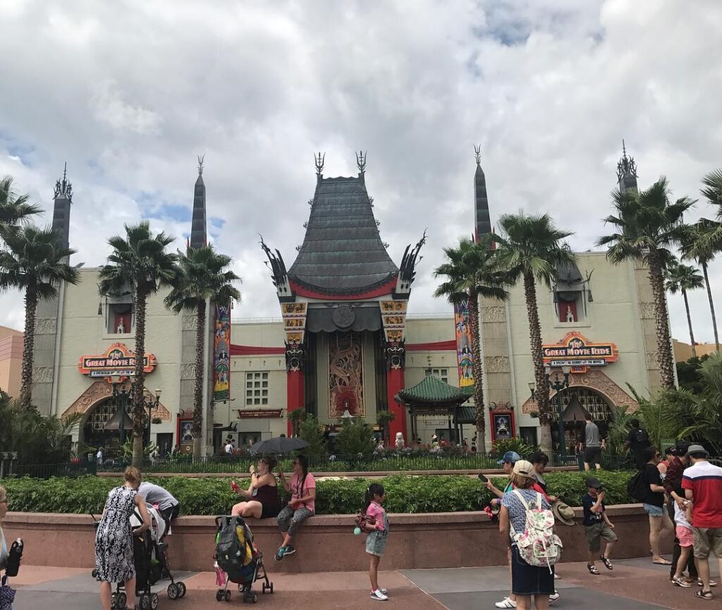 A replica of Grauman’s Chinese Theatre houses The Great Movie Ride at Disney's Hollywood Studios in Orlando