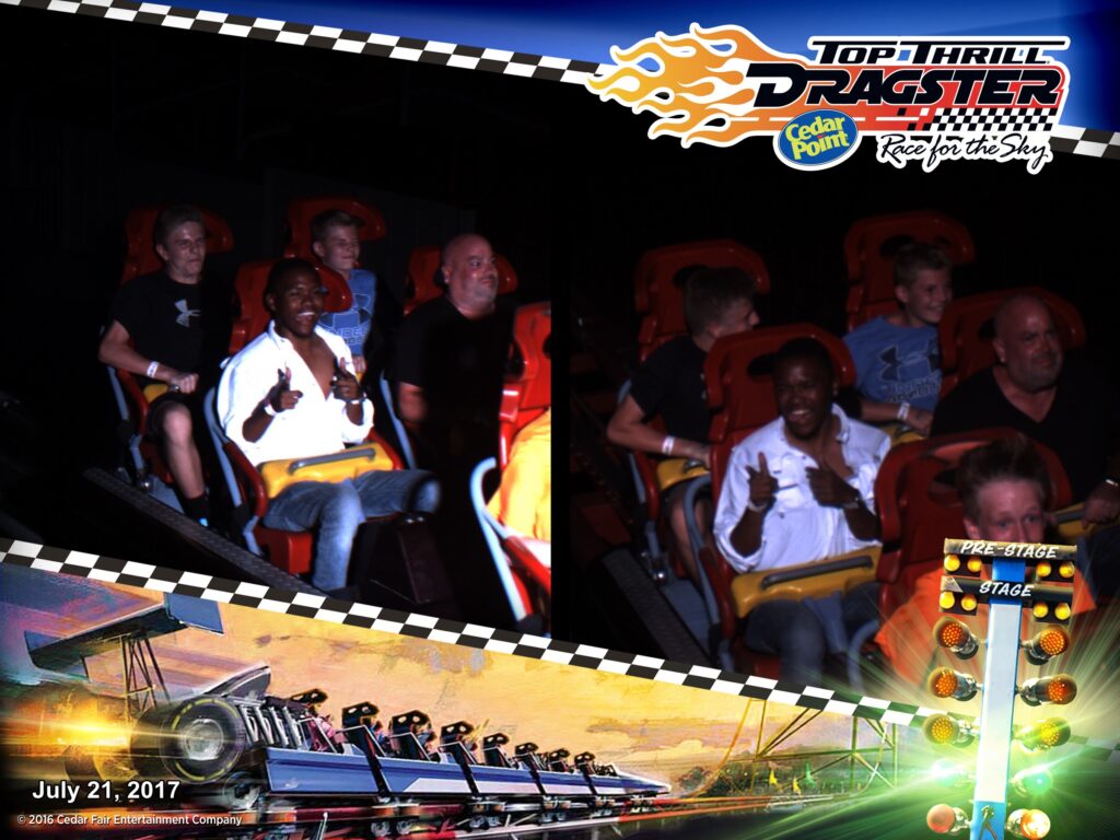 Kirby and I on Top Thrill Dragster at Cedar Point