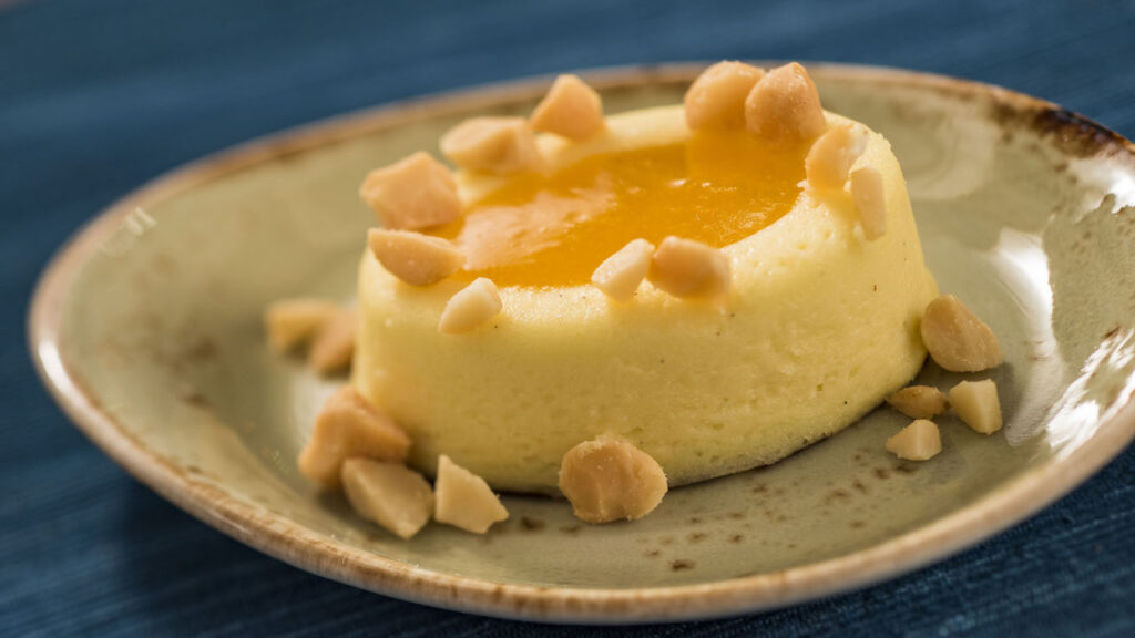 Passion Fruit Cheesecake with Toasted Macadamia Nuts from the Epcot International Food & Wine Festival