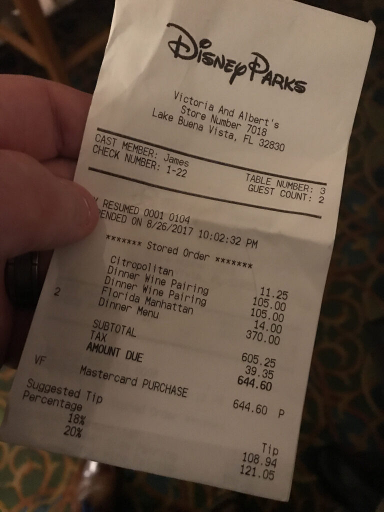 Victoria & Albert's Orlando Review & Photos Scott Sanfilippo