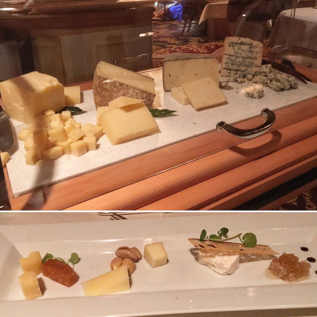 Selection of Cheese from the Market from Victoria & Albert's inside Disney's Grand Floridian in Orlando