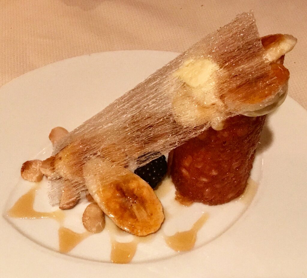 Caramelized Banana Gateau from Victoria & Albert's inside Disney's Grand Floridian in Orlando