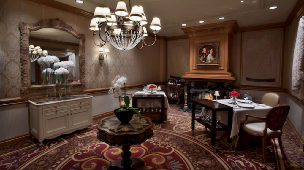 Queen Victoria's Room at Victoria & Alberts in Disney's Grand Floridian Resort & Spa. Photo credit: Disney