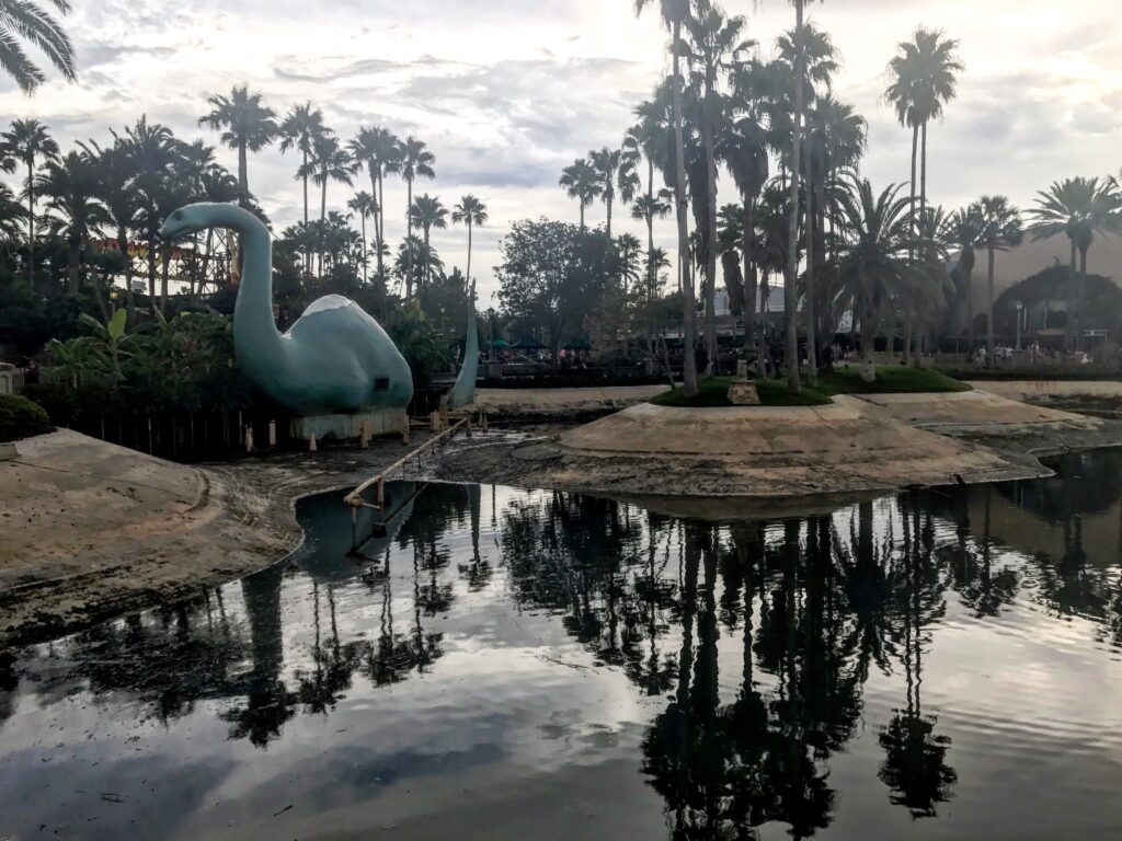 Echo Lake is drained at Disney's Hollywood Studios