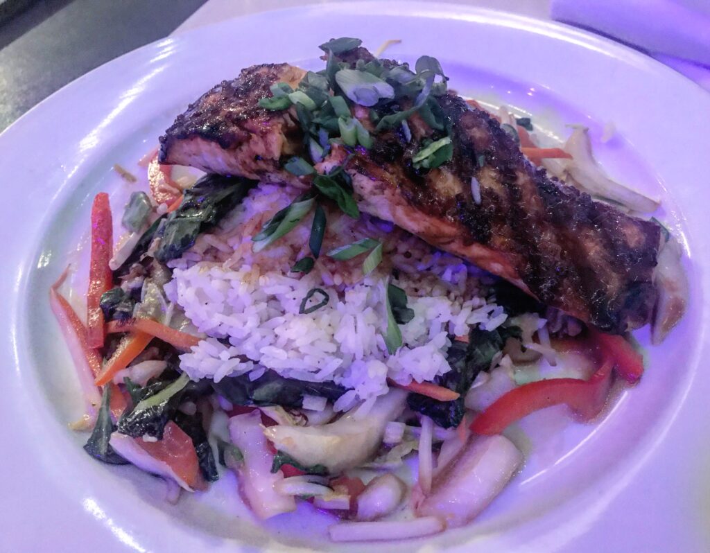 Grilled Salmon from Max's Grille in Boca Raton