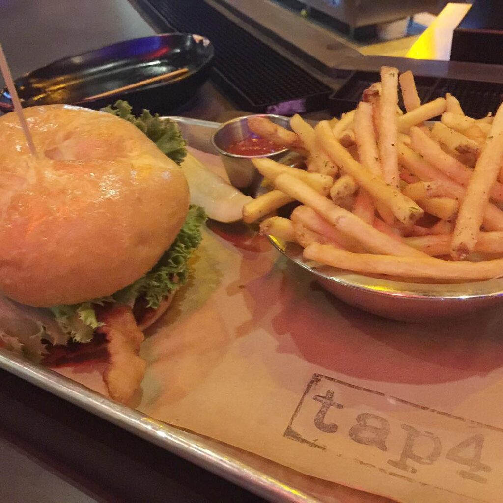 Prohibition Burger and Fries from Tap 42 in Boca Raton