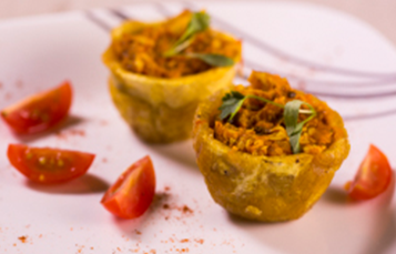 Plantain Cups available at the Comfort Kitchen during the 2018 Busch Gardens Food & Wine Festival