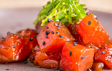 Tuna Poke available at the Garden Gate Cafe during the 2018 Busch Gardens Food & Wine Festival