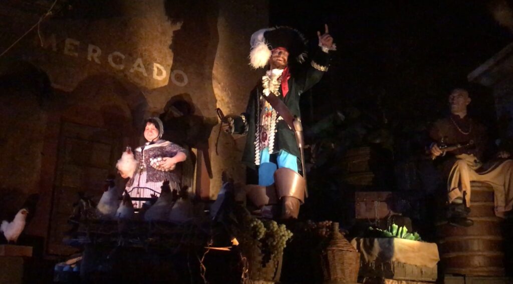 The new Auction scene from Pirates of the Caribbean at Walt Disney World in Orlando, FL