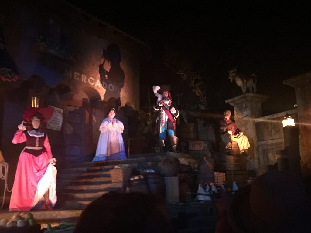 The old Auction scene from Pirates of the Caribbean at Walt Disney World in Orlando, FL
