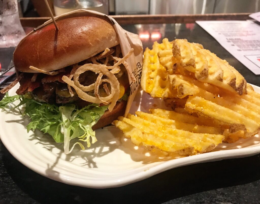 Bison Cheeseburger from Geyser Point at Disney's Wilderness Lodge in Orlando