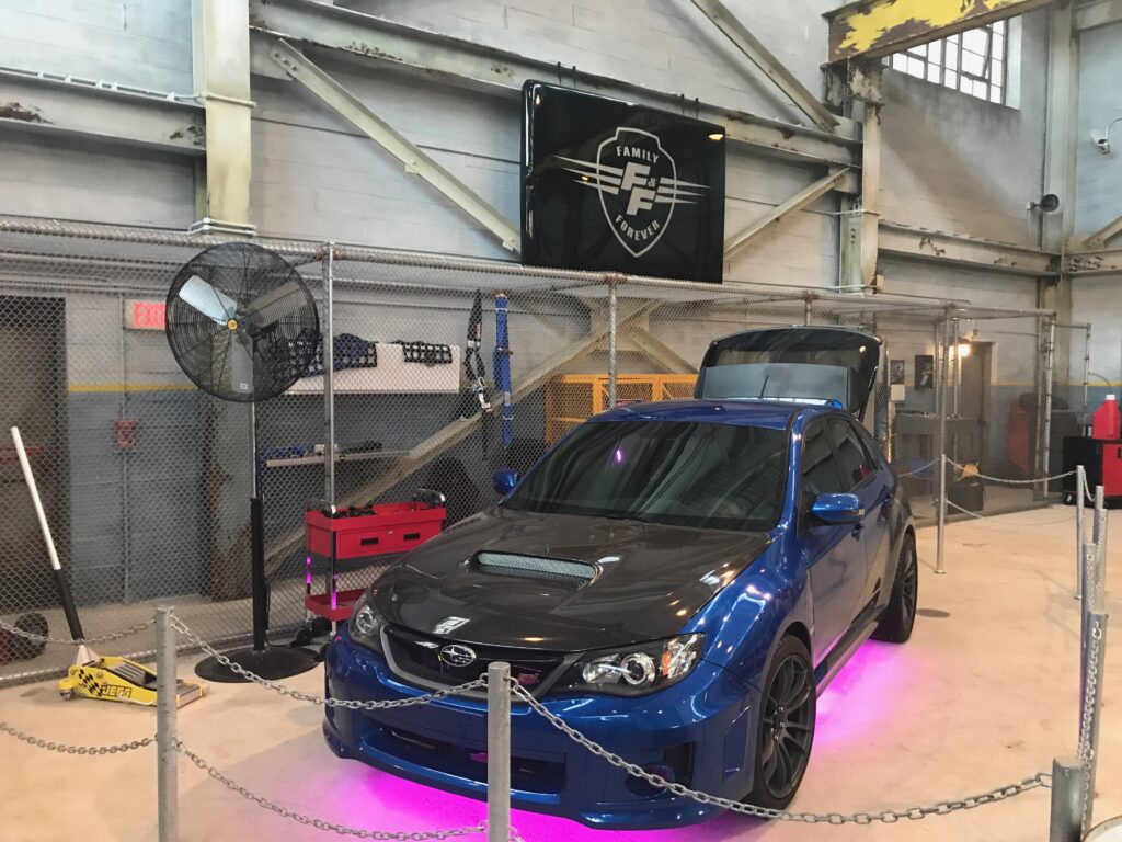 One of many authentic vehicles in the queue of the Fast & Furious Supercharged ride at Universal Studios Orlando