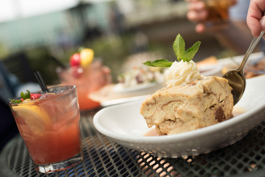 Fine & Mellow and Homemade Bread Pudding from House of Blues at Disney Springs in Orlando