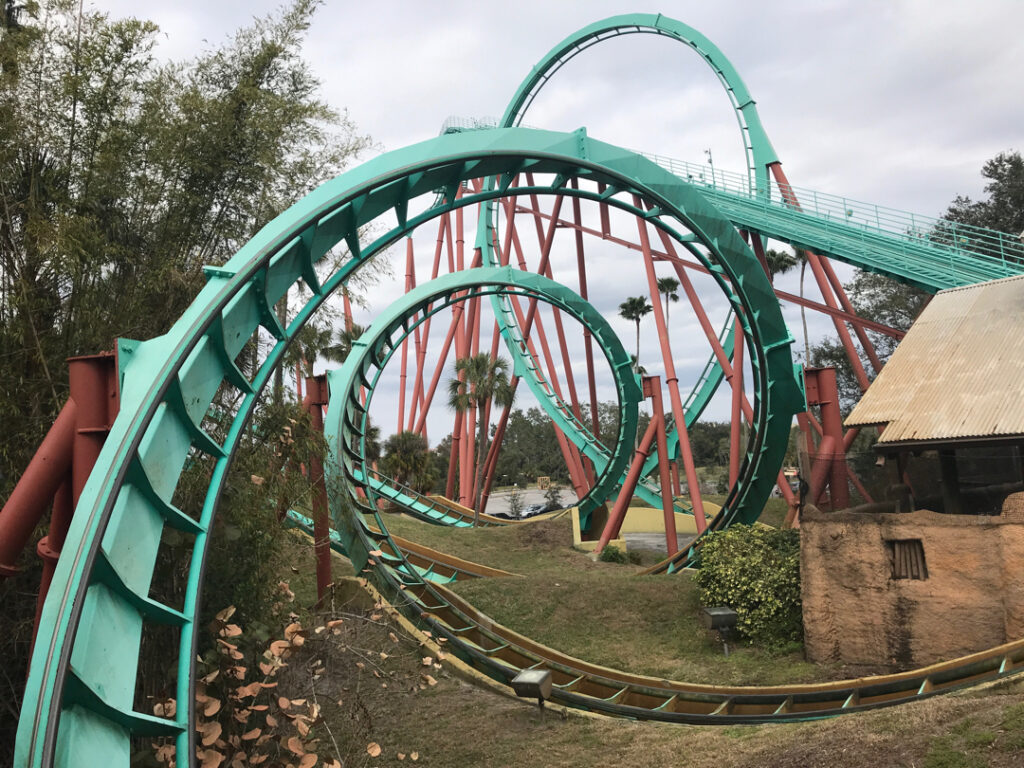 Kumba roller coaster at Busch Gardens, Tampa Bay