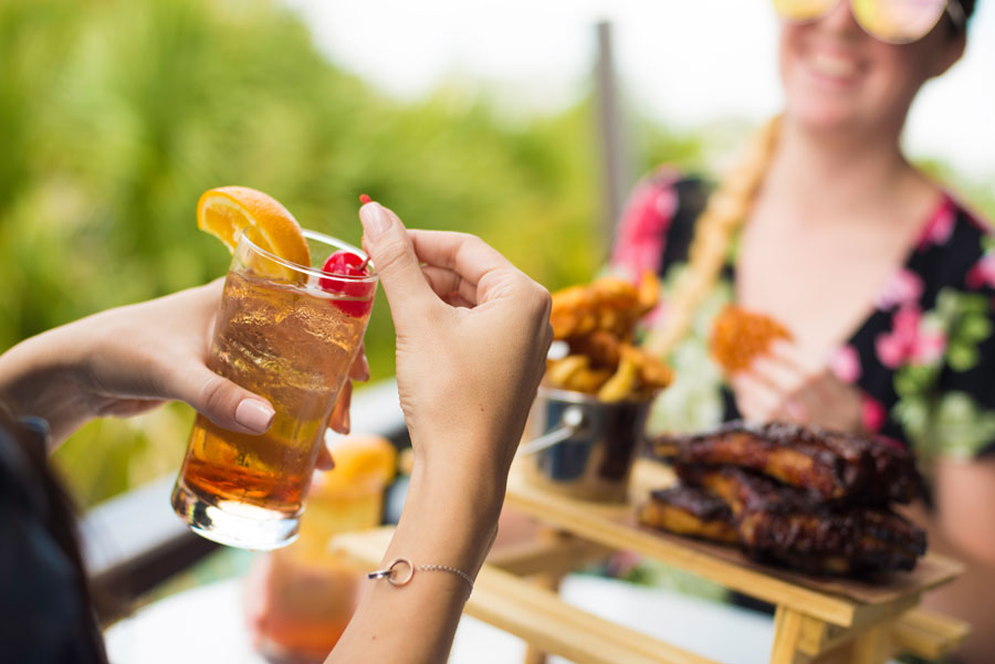 Bulleit Frontier Old Fashioned and BBQ Ribs from Planet Hollywood at Disney Springs in Orlando