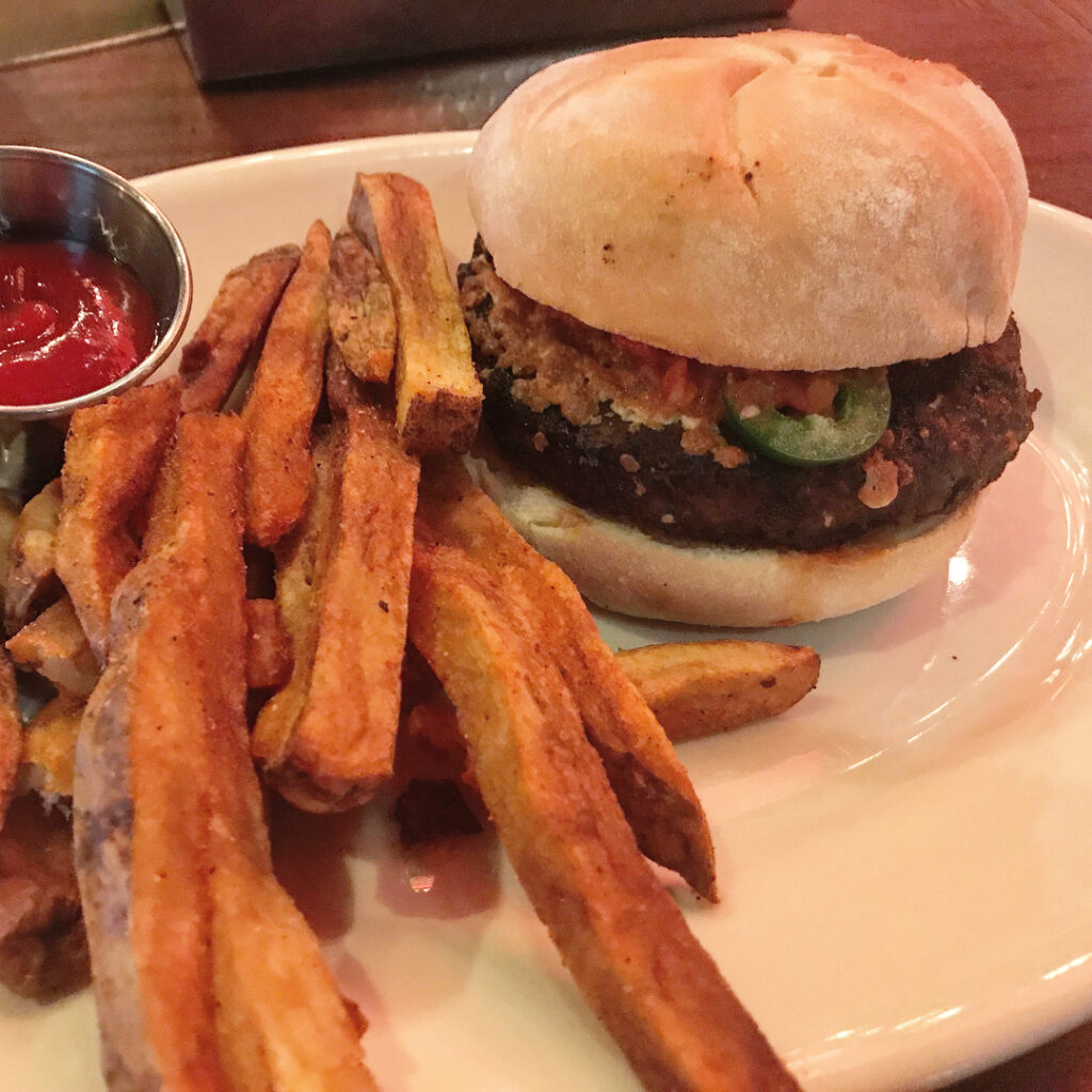 The Diablo Burger from The Edison in Orlando
