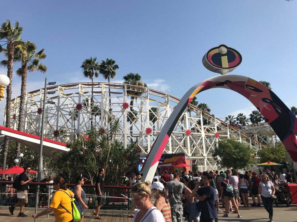 The Incredicoaster at Disneyland