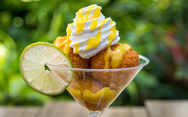 Key Lime Pie Fritters from the SeaWorld Seven Seas Food Festival
