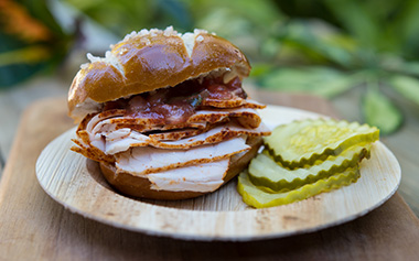 Turkey Pretzel Slider from the SeaWorld Seven Seas Food Festival