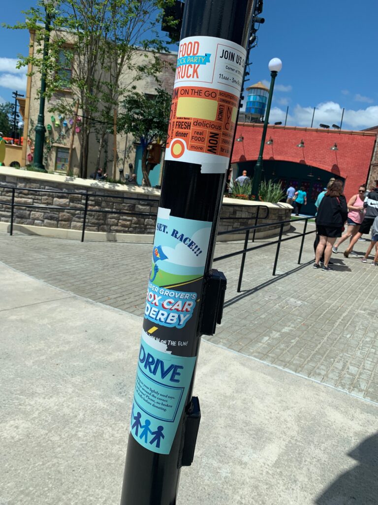 Some of the theming along Sesame Street at SeaWorld Orlando