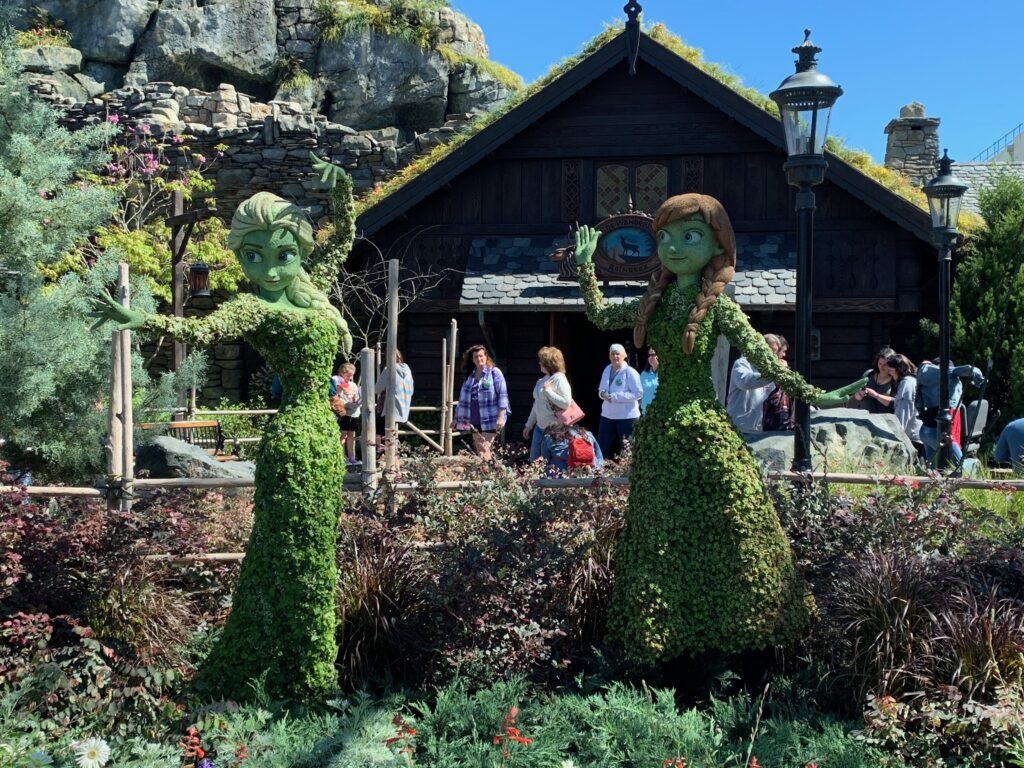Anna and Elsa from Frozen can be found in their home country of Norway