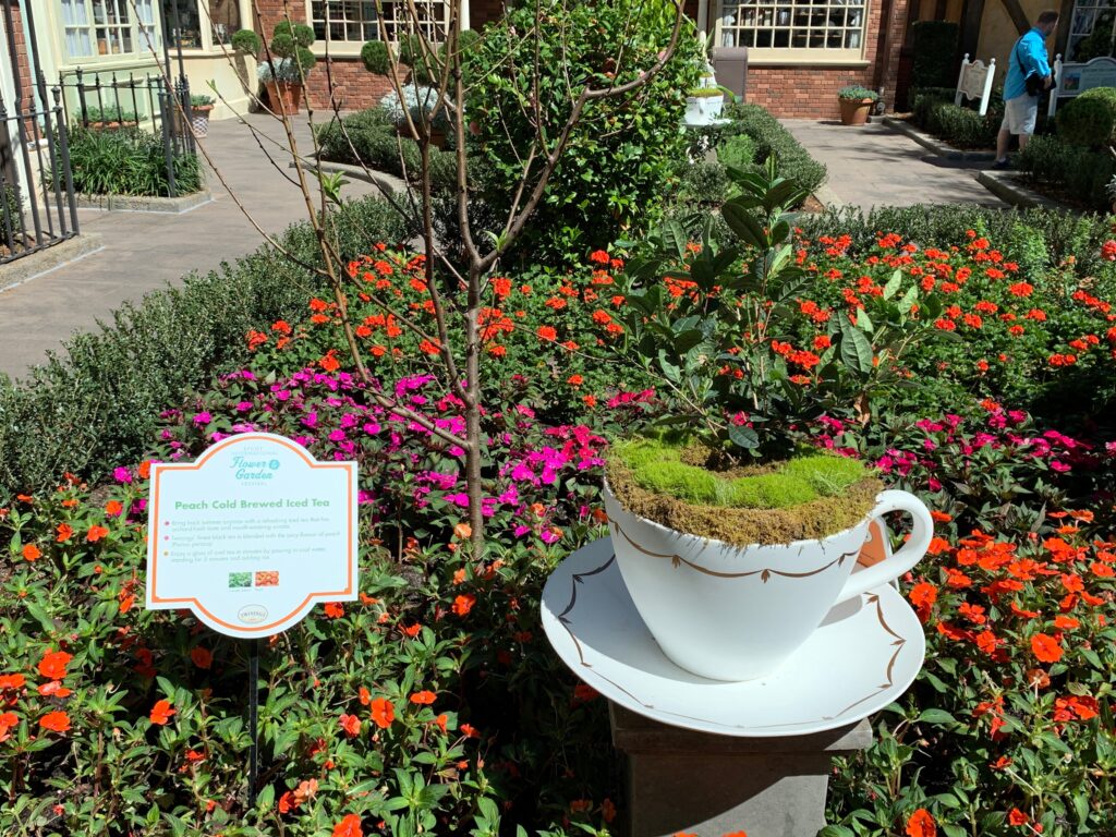 Back this year is the English Tea Garden in the UK Pavilion sponsored by Twinings