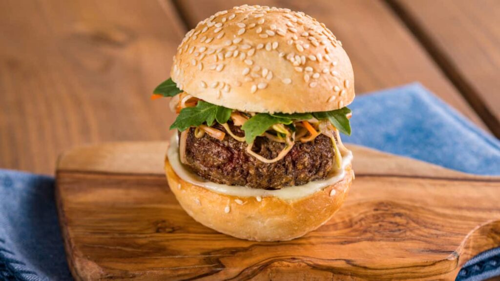The IMPOSSIBLE™ Burger Slider from the 2019 Epcot International Food & Wine Festival