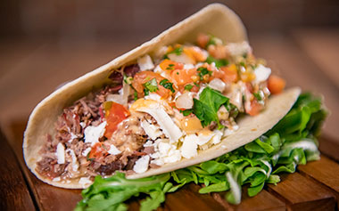 Brisket Taco available at the 2019 Seaworld Orlando Craft Beer Festival